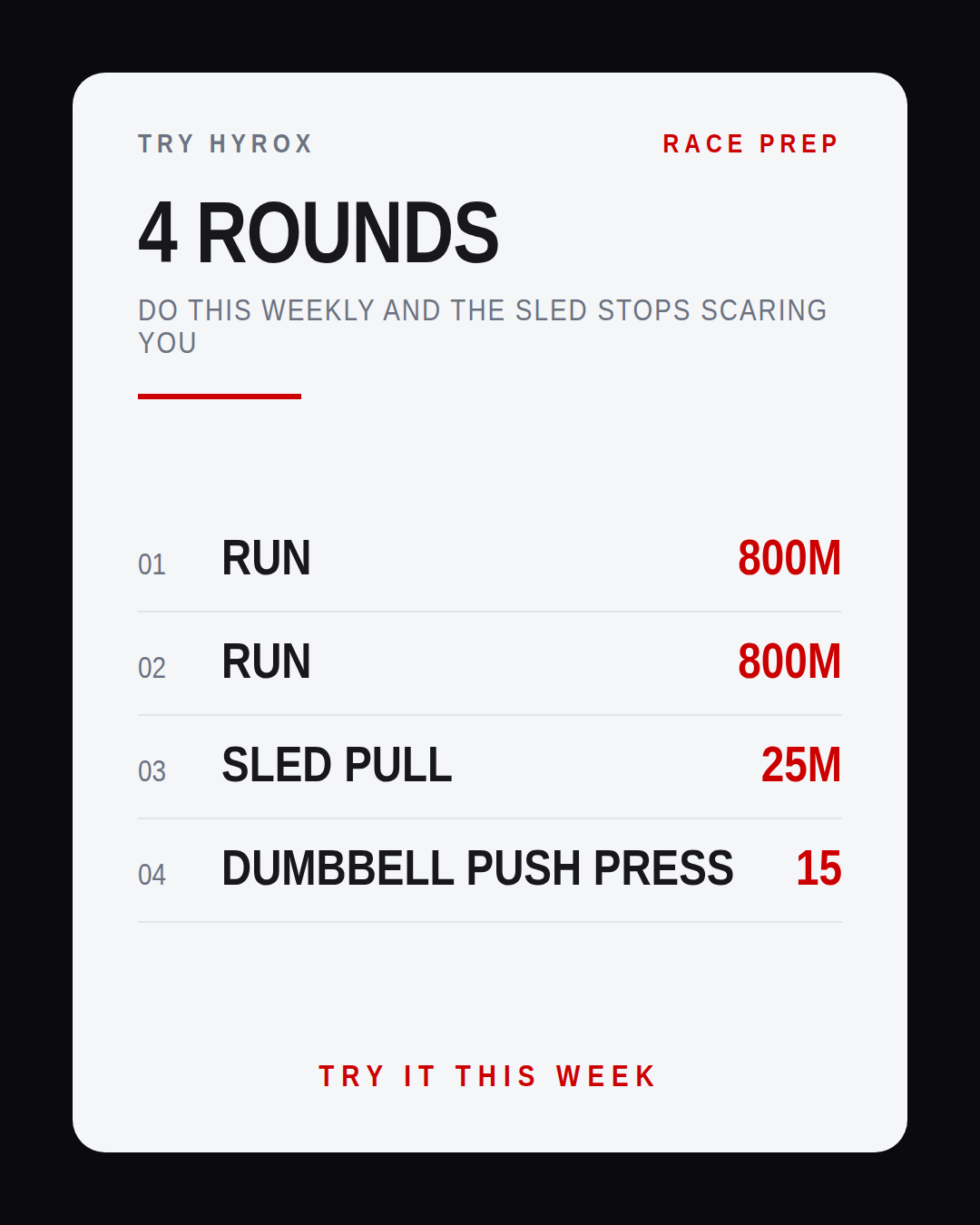 DO THIS WEEKLY AND THE SLED STOPS SCARING YOU
