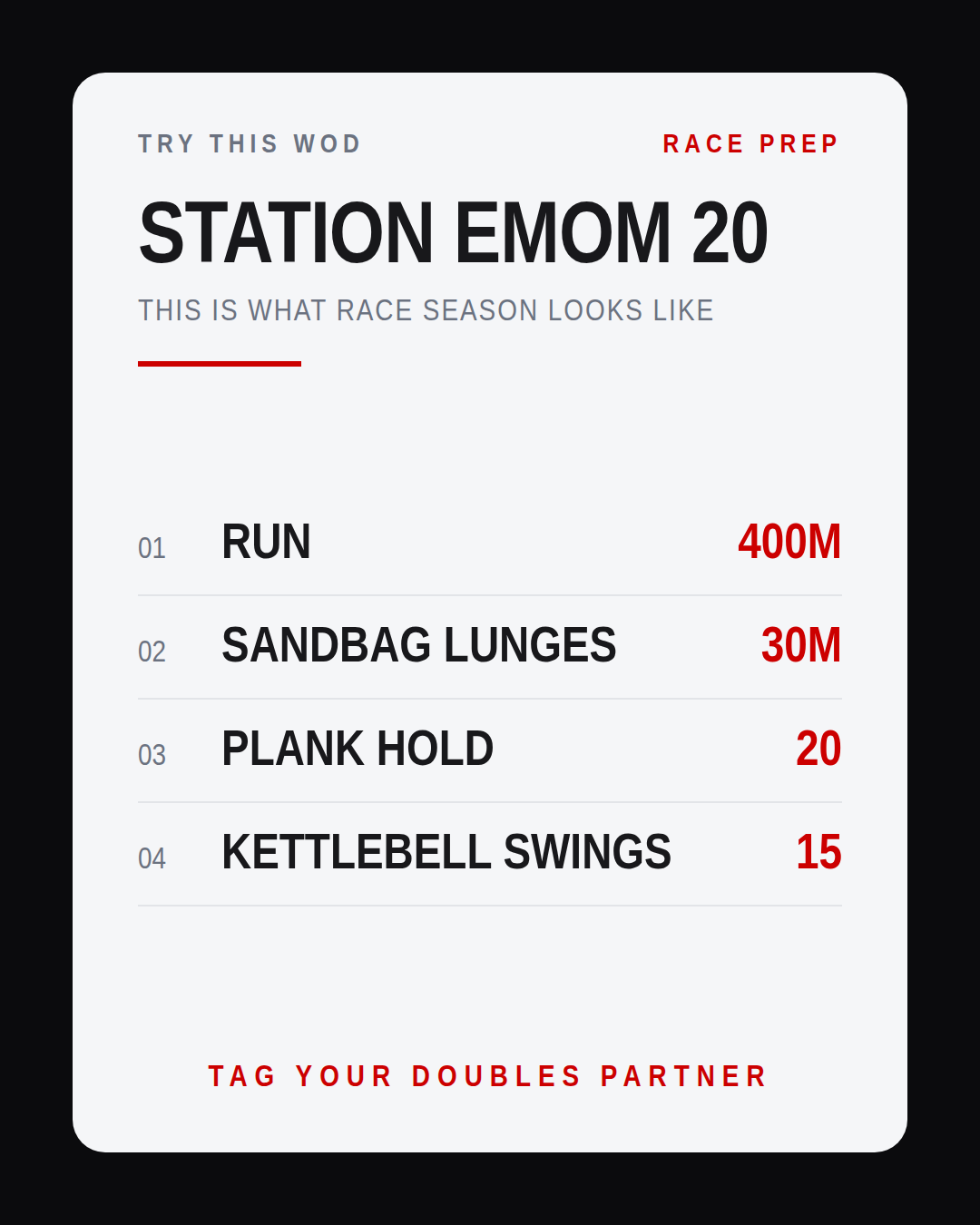 THIS IS WHAT RACE SEASON LOOKS LIKE