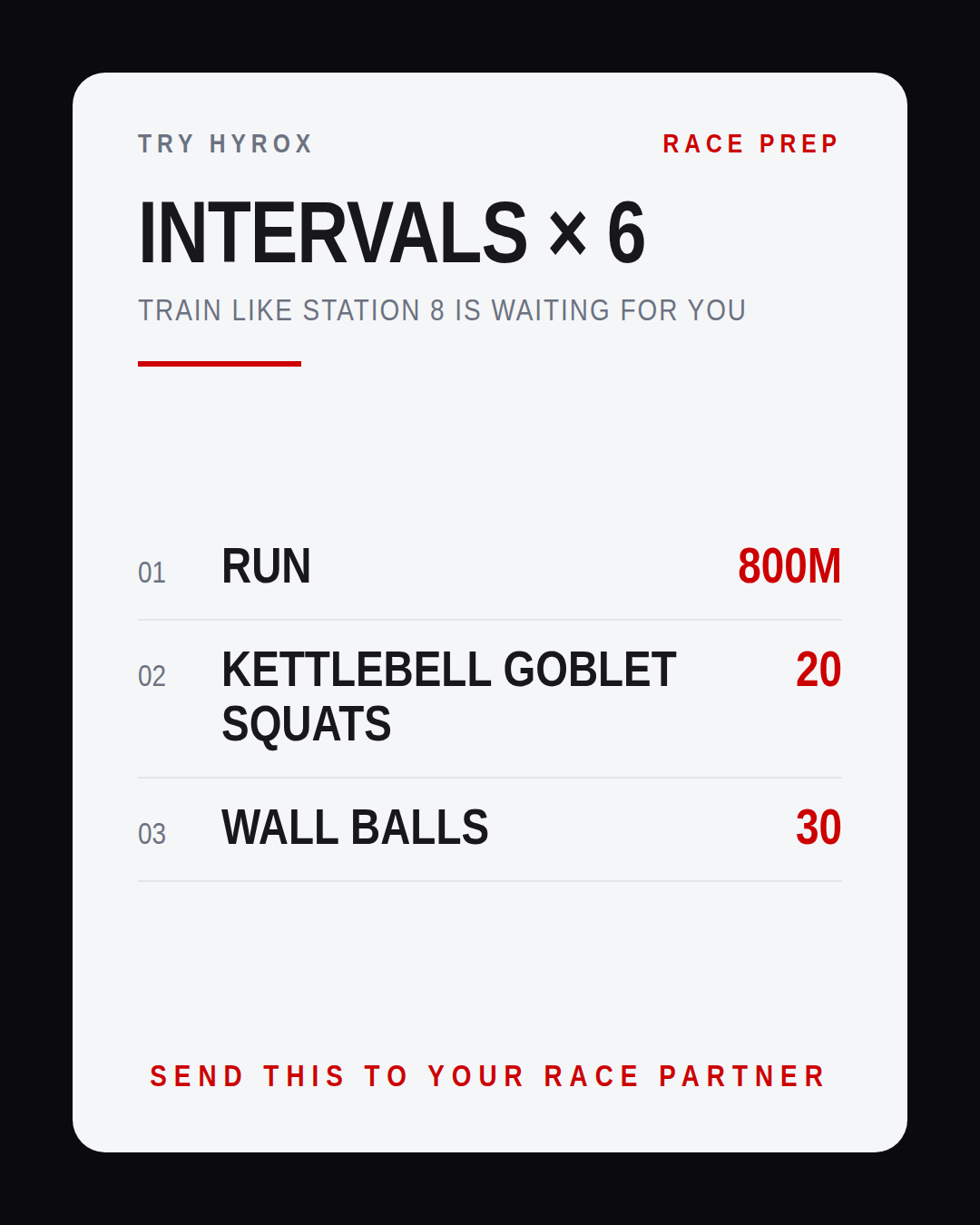 TRAIN LIKE STATION 8 IS WAITING FOR YOU